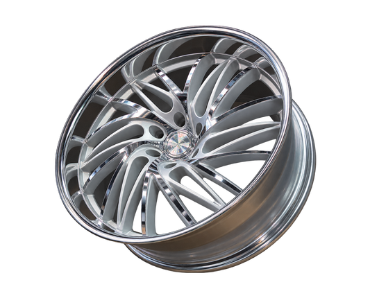 Set of Staggered Esko Jefe Silver with Polished Face/ Polished Lip