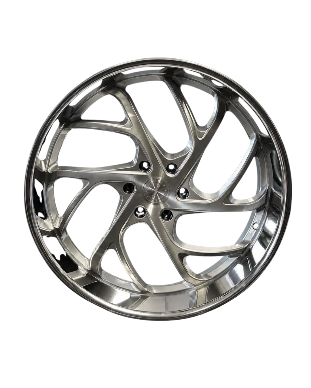 Set of Staggered Esko Jr Silver Brushed Face/Polished Lip