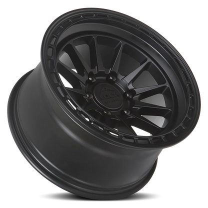 Set of Lock Off-Road Baja Matte Black with Matte Black Ring