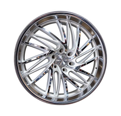 Set of Staggered Esko Jefe Silver with Polished Face/ Polished Lip