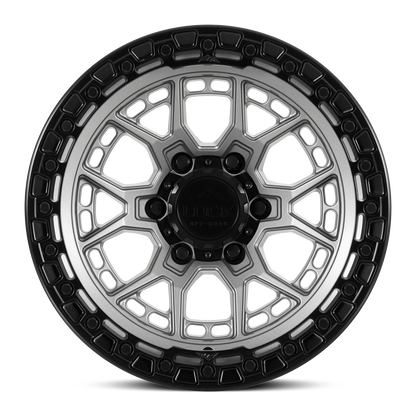 Set of Lock Off-Road Commando Matte Grey with Matte Black Ring