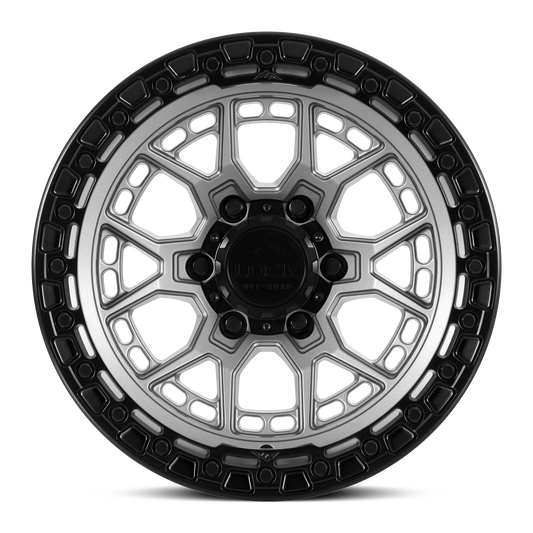 Set of Lock Off-Road Commando Matte Grey with Matte Black Ring