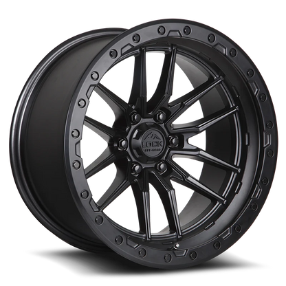 Set of Lock Off-Road Krawler Matte Black with Matte Black Ring