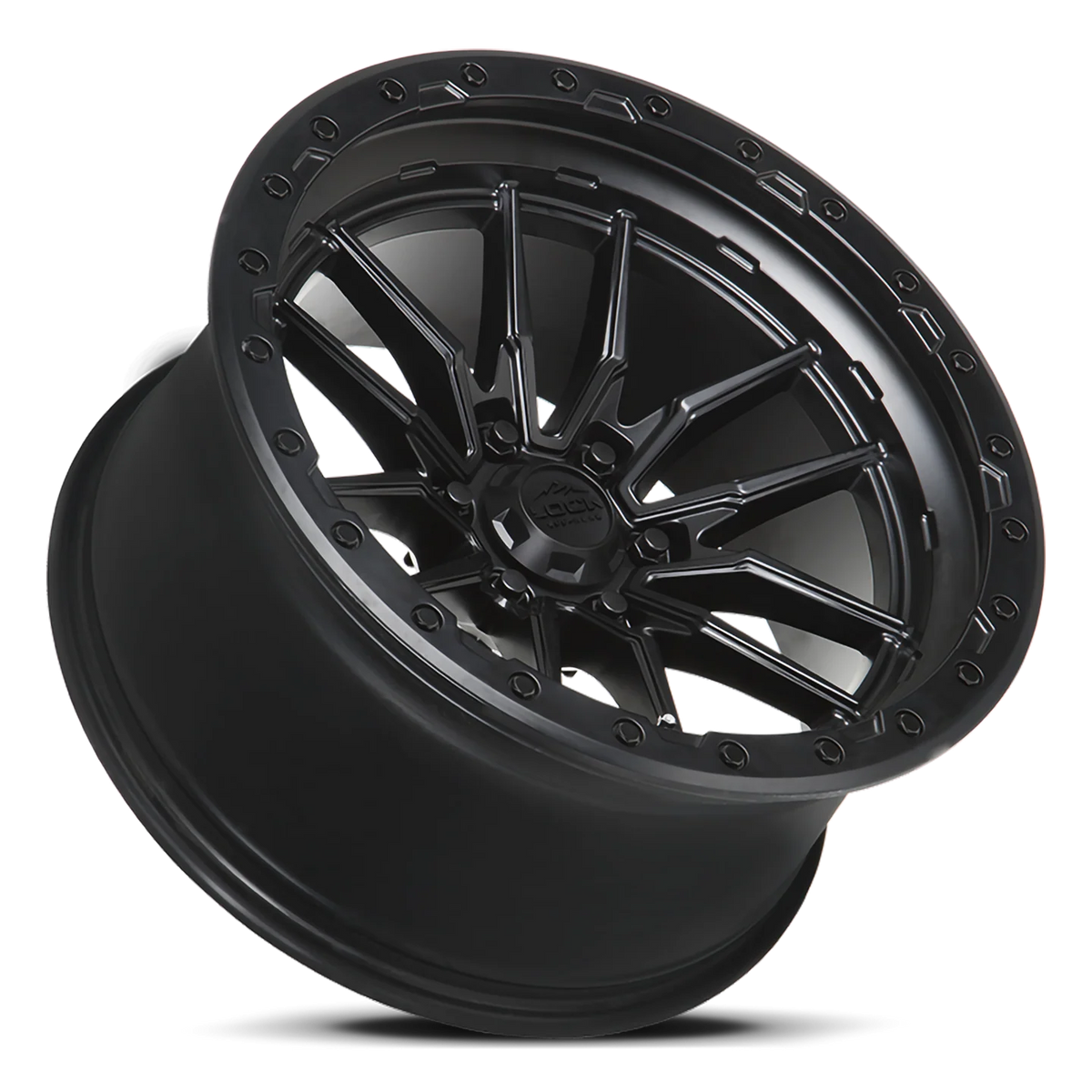 Set of Lock Off-Road Krawler Matte Black with Matte Black Ring