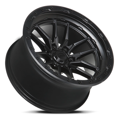 Set of Lock Off-Road Krawler Matte Black with Matte Black Ring