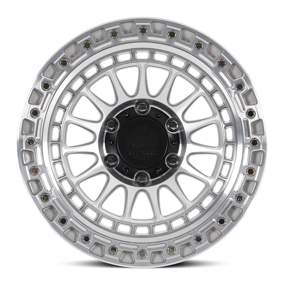 Set of Lock Off-Road Mojave Machine with Clear Coat
