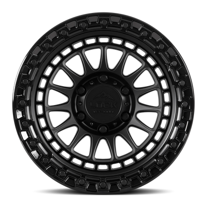 Set of Lock Off-Road Mojave Matte Black with Gloss Black Ring